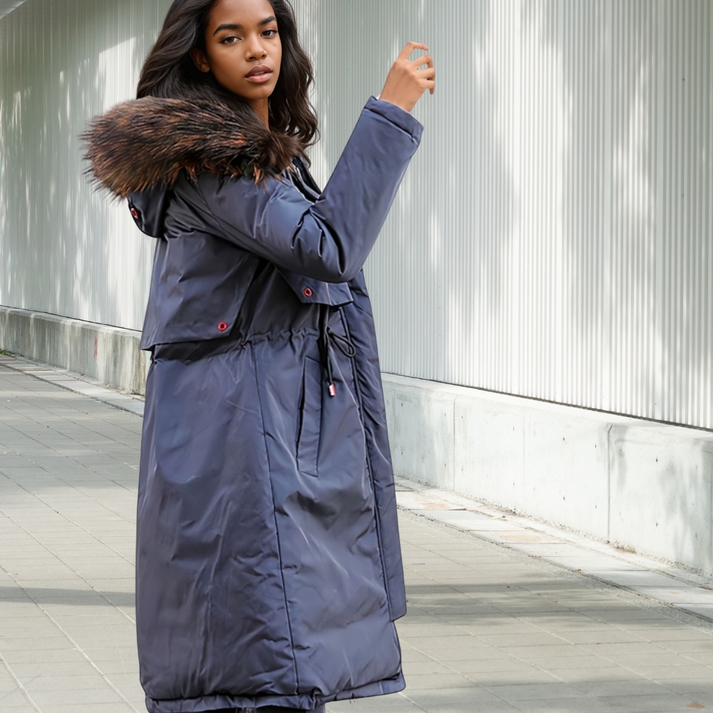 Daunenjacke Daunenmantel Damen Mit Pelz Daunen Jacke Daunenjacke