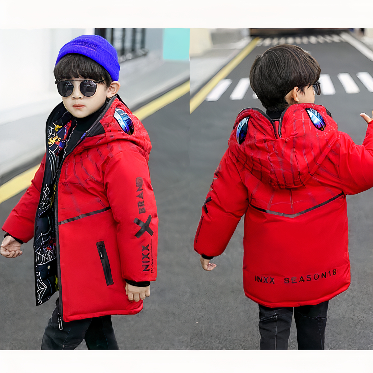 Kinder Winter Daunenjacke Ärmellos Mit Kapuze - Thermo Weste Für Jungen & Mädchen 6 Monate Bis 12 Jahre