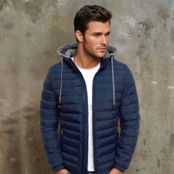 Kurze, dünne und taillierte Winterjacke für Herren