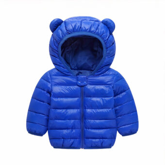 Leichte Kapuzenjacke mit Teddybär für Kinder