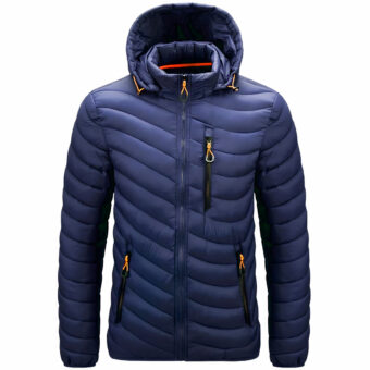 Taillierte Daunenjacke mit Kapuze für Männer