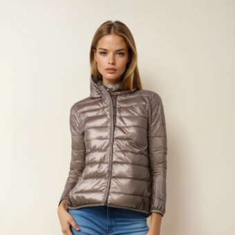 Leichte und warme Entendaunenjacke für Damen