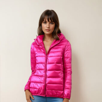 Leichte und warme Entendaunenjacke für Damen