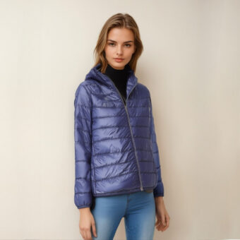 Leichte und warme Entendaunenjacke für Damen