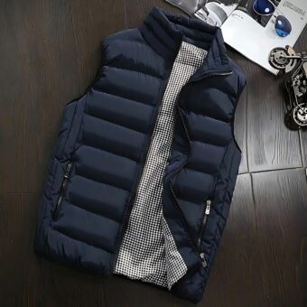 Ärmellose Daunenjacke für Männer, Slim Fit