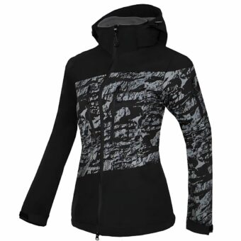 Ski-Daunenjacke für Frauen auf weißem Hintergrund
